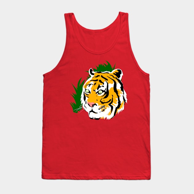 Tiger Tank Top by Tapan